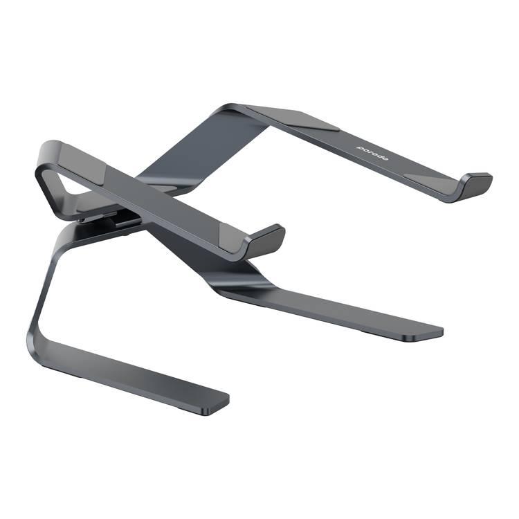Porodo Adjustable Laptop Stand with Aluminum Alloy and Adjustable Patented Design - Grey