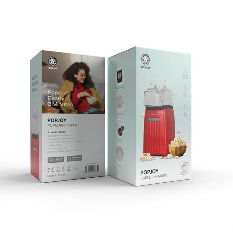 Green Lion Popjoy Popcorn Maker 1200W 270ML - Red