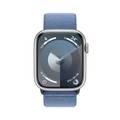 Apple Watch Series 9 [GPS 41mm] with Silver Aluminum Case & Winter Blue Sport Loop