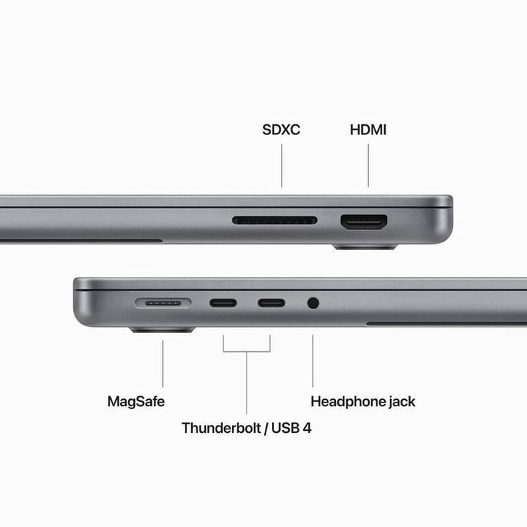 Apple MacBook Pro M3 chip 14 inch with 8-core CPU and 10-core GPU | 8GB | 1TB SSD - Grey