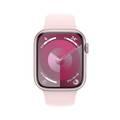 Apple Watch Series 9 [GPS 41mm] with Pink Aluminum Case & Light Pink Sport Band | S/M