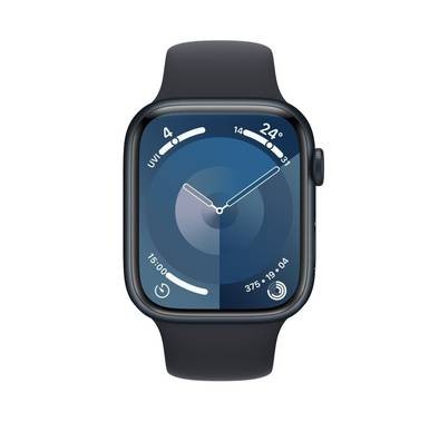 Apple Watch Series 9 [GPS 45mm] with Midnight Aluminum Case & Midnight Sport Band | S/M