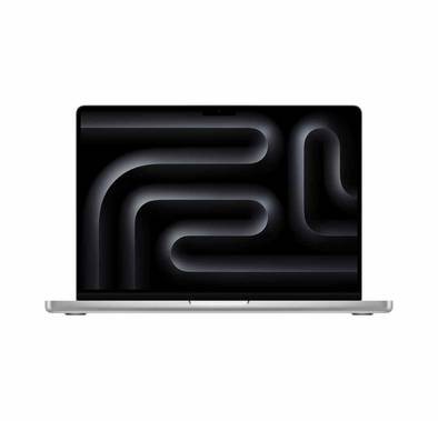 وحدة المعالجة المركزية 8 النواة ووحدة معالجة الرسومات 10 النواة Apple شريحة MacBook Pro M3 مقاس 14 بوصة / 8 جيجابايت / 1 تيرابايت SSD - رمادي فضائي - فضة