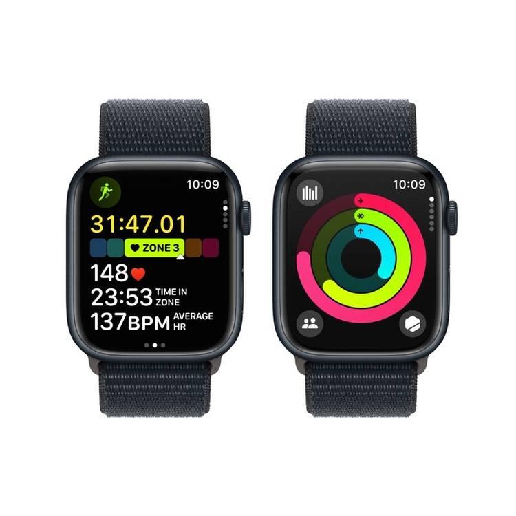 Apple Watch Series 9 [GPS 45mm] with Midnight Aluminum Case & Midnight Sport Loop