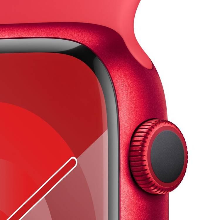 Apple Watch Series 9 [GPS 41mm] with Red Aluminum Case & Red Sport Band | S/M