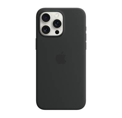Apple iPhone 15 Pro Max Silicone Case [MagSafe] | Black