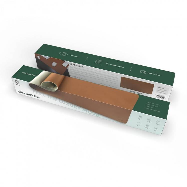 Green Lion Elite Desk Leather Mouse Pad - Brown