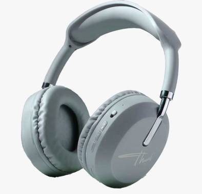 Pawa Thunk Overear Wireless Stereo Headphone HiFi Sound Quality - Cool Grey