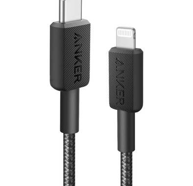 Anker 322 USB-C to Lightning Cable [Braided] 3ft | Black