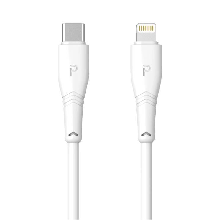 Pawa Type-C to Lightning PVC Cable 27W Quick Charging 1.2m - White