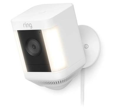 Ring Spotlight Cam Plus Wired with 1080p HD Video | White