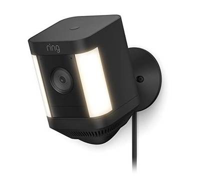Ring Spotlight Cam Plus Wired with 1080p HD Video | Black