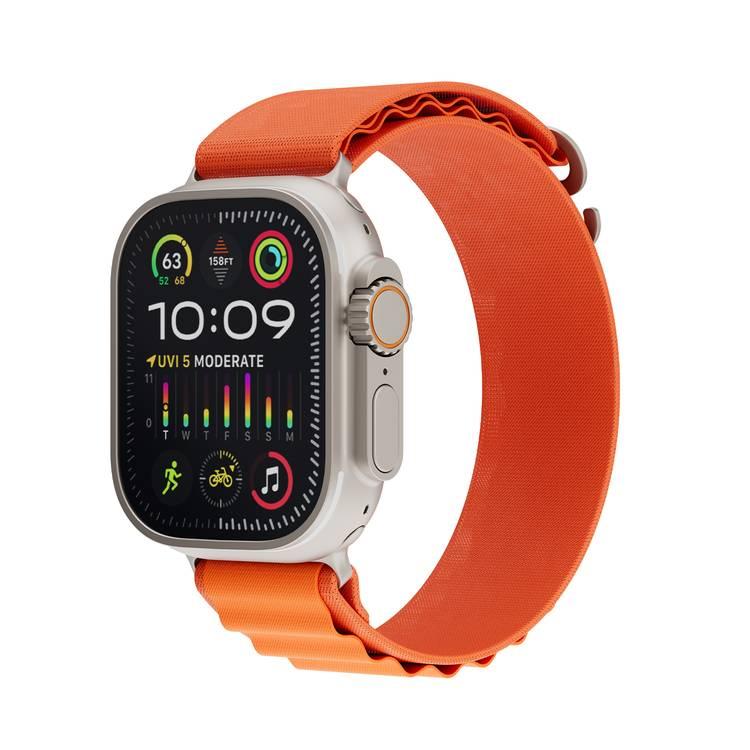 Porodo Ultra Lumina Amoled Watch 2.1 Display With Double Tap Enabled - Orange - 49mm Display