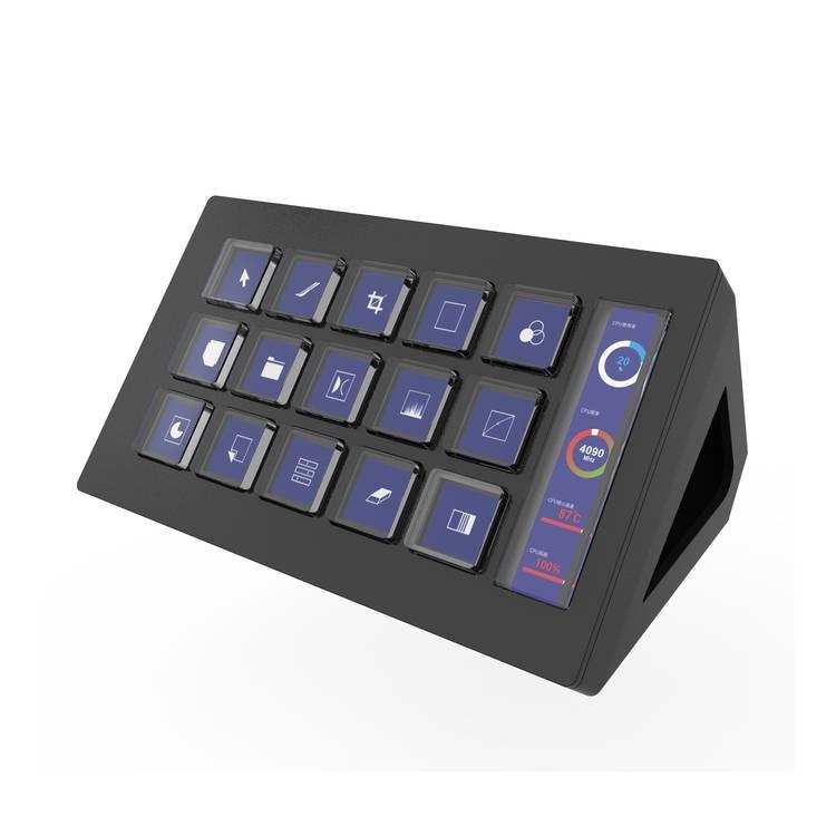 Powerology Stream Deck Interactive Buttons And Custom Software - Black