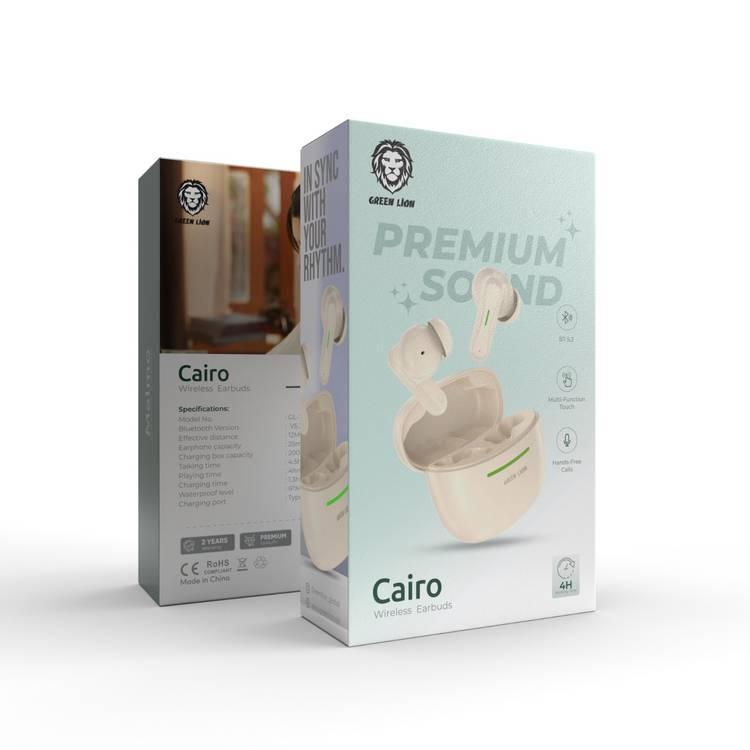 Green Lion Cairo Wireless Earbuds - Beige