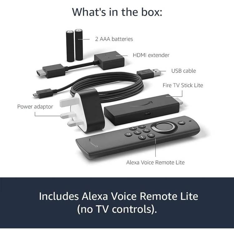 Amazon Fire TV Stick Lite with Alexa Voice Remote Wi-Fi