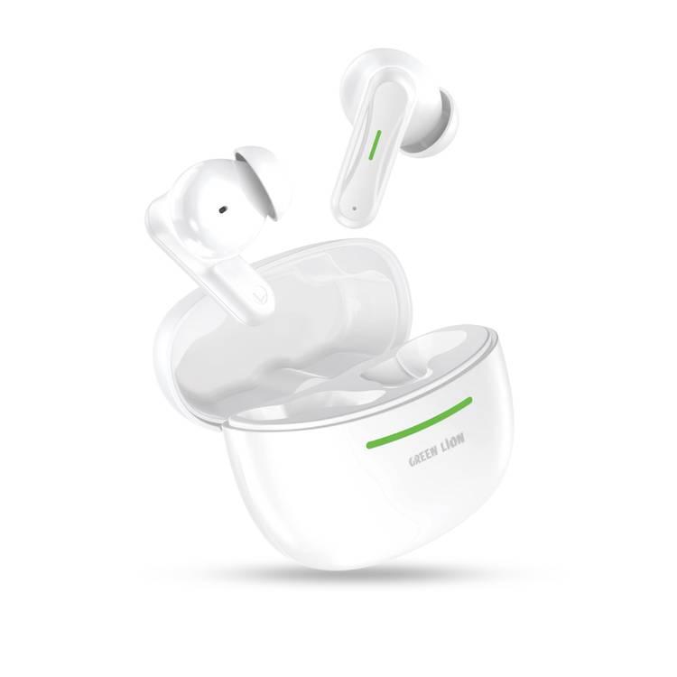 Green Lion Cairo Wireless Earbuds - White