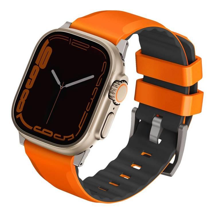 Uniq Linus Airosoft Silicone Strap for Apple Watch - Volt Orange