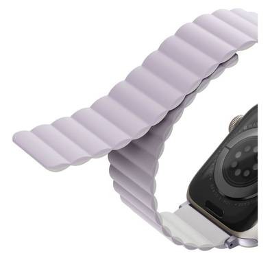 Uniq Revix Reversible Magnetic Apple Watch Strap - Lilac/White