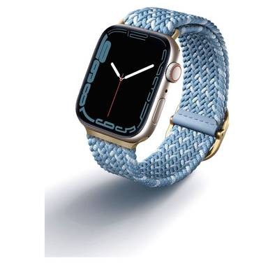 حزام ساعة Apple مضفر من Uniq Aspen Designer Edition - أزرق