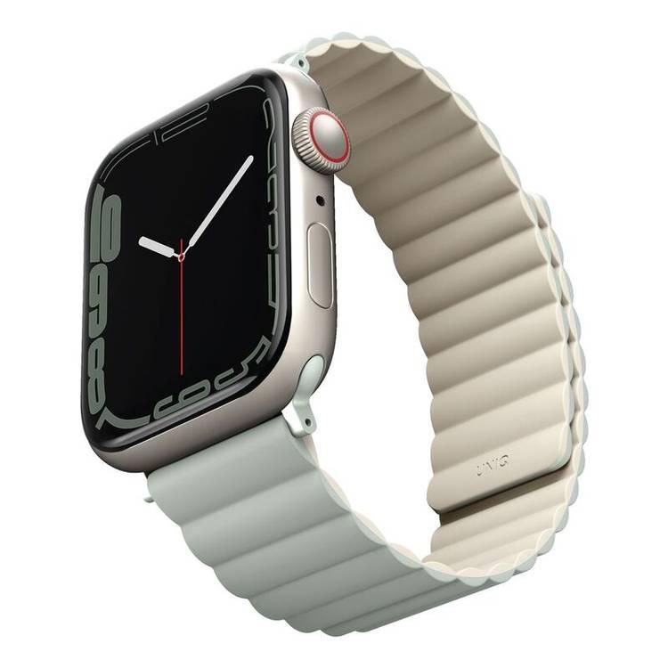 Uniq Revix Reversible Magnetic Strap for Apple Watch - Sage/Beige