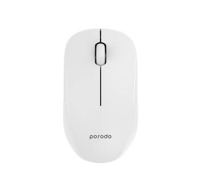 Porodo 1200 DPI Wireless Mouse Dual Mode - White