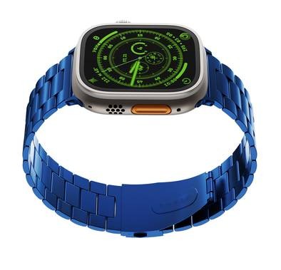Levelo Monet Metal Watch Strap For Apple Watch - Blue