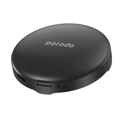 Porodo Wireless Carplay & 4G Router- 4GB + 64GB Memory - Black