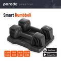 Porodo Lifestyle Smart Dumbbell Set With App - Black