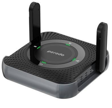 Porodo Portable CPE 3G/4G Wireless Router - Black / Gray