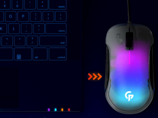 Gaming RGB 8D Crystal Shell Mouse
