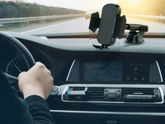 Rotatable Car Mount With Double Lock System